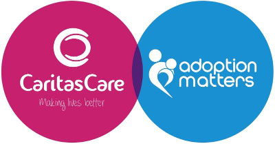 adoption matters and caritas care logo