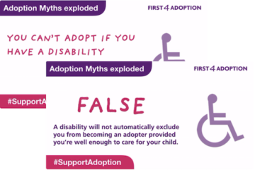 Disabled Adopter Mythbusting Social Media Post
