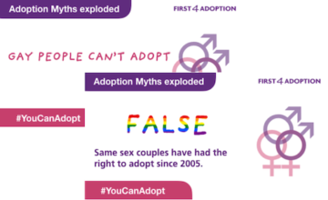 LGBT adopter Mythbusting Social Media Post